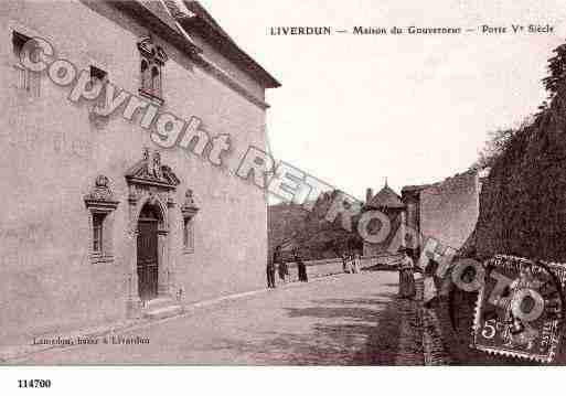 Ville de LIVERDUN, carte postale ancienne