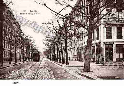 Ville de LYON, carte postale ancienne