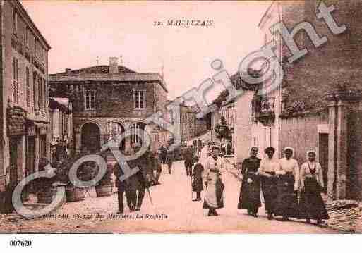 Ville de MAILLEZAIS, carte postale ancienne