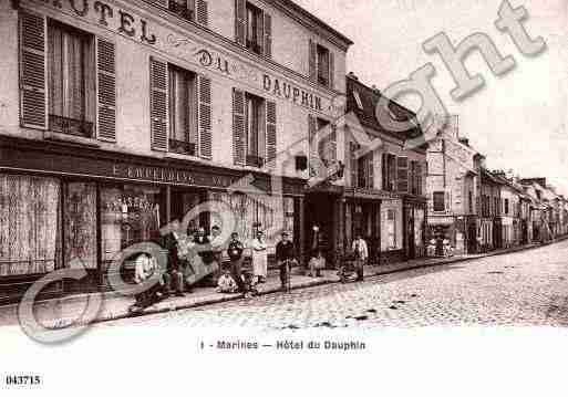Ville de MARINES, carte postale ancienne