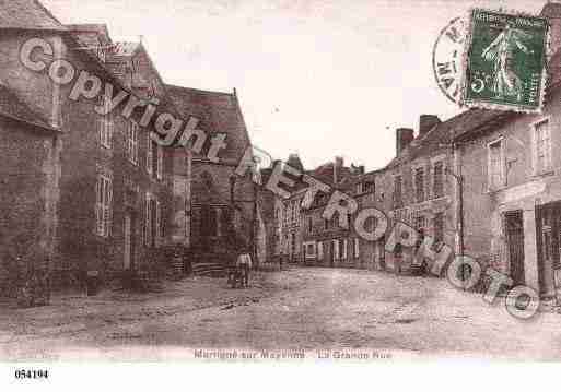 Ville de MARTIGNESURMAYENNE, carte postale ancienne