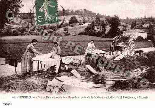 Ville de MASSELS, carte postale ancienne
