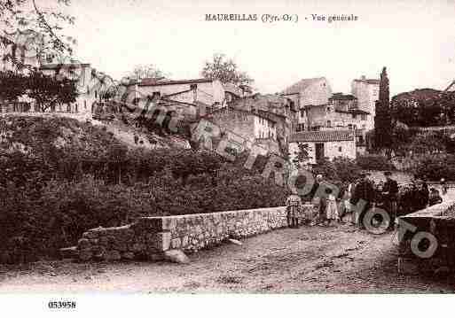 Ville de MAUREILLASLASILLAS, carte postale ancienne