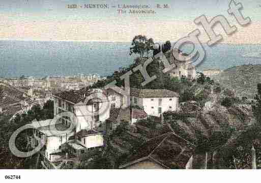 Ville de MENTON, carte postale ancienne
