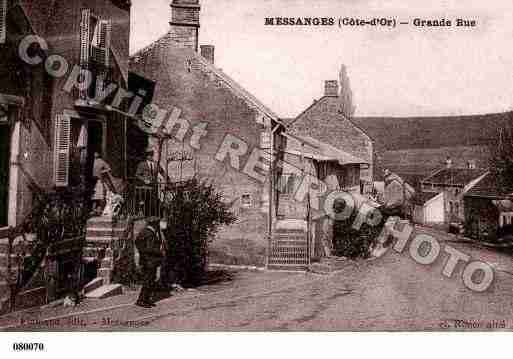 Ville de MESSANGES, carte postale ancienne