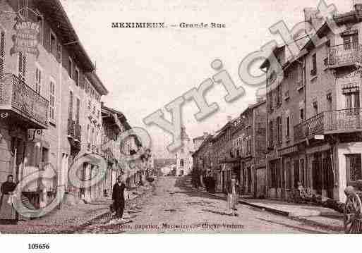 Ville de MEXIMIEUX, carte postale ancienne