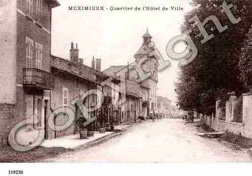 Ville de MEXIMIEUX, carte postale ancienne