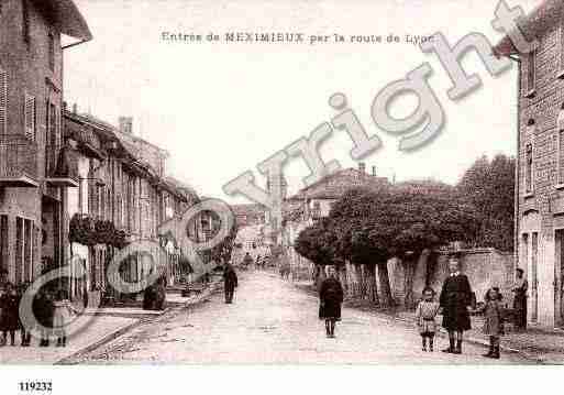 Ville de MEXIMIEUX, carte postale ancienne