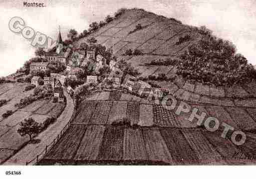 Ville de MONTSEC, carte postale ancienne