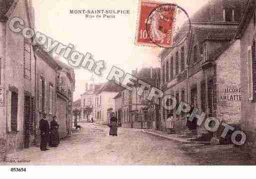 Ville de MONTSTSULPICE, carte postale ancienne
