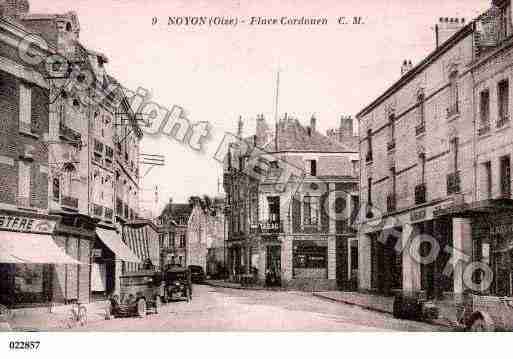 Ville de NOYON, carte postale ancienne