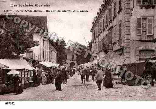 Ville de OLORONSAINTEMARIE, carte postale ancienne