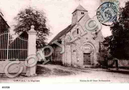 Ville de ORVAL, carte postale ancienne