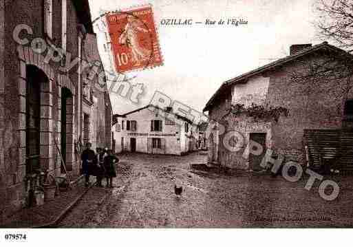 Ville de OZILLAC, carte postale ancienne