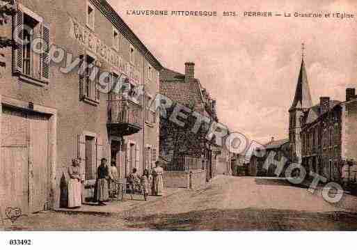 Ville de PERRIER, carte postale ancienne