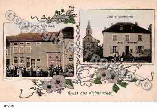 Ville de PETITTENQUIN, carte postale ancienne