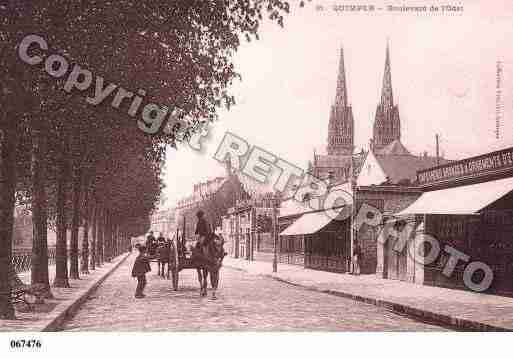 Ville de QUIMPER, carte postale ancienne