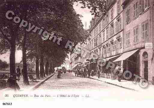 Ville de QUIMPER, carte postale ancienne