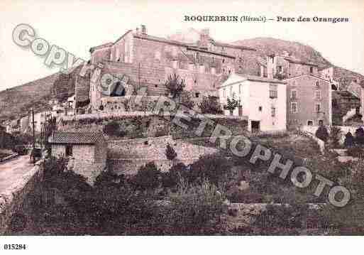 Ville de ROQUEBRUN, carte postale ancienne