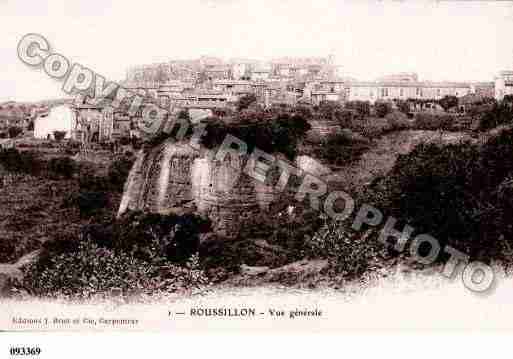 Ville de ROUSSILLON, carte postale ancienne