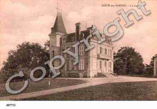 Ville de SABLESURSARTHE, carte postale ancienne