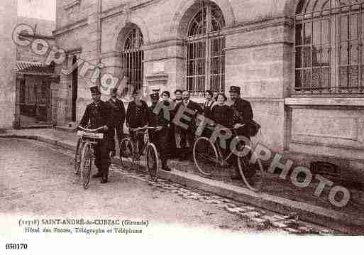 Ville de SAINTANDREDECUBZAC, carte postale ancienne