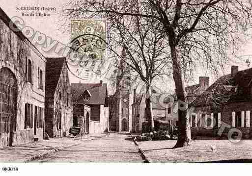 Ville de SAINTBRISSONSURLOIRE, carte postale ancienne