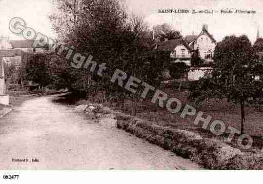 Ville de SAINTLUBINENVERGONNOIS, carte postale ancienne