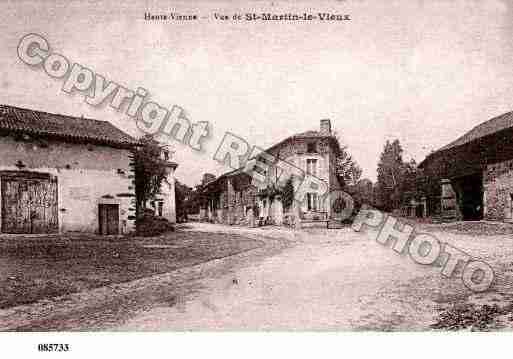 Ville de SAINTMARTINLEVIEUX, carte postale ancienne