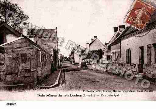 Ville de SAINTQUENTINSURINDROIS, carte postale ancienne Ville de SAINTQUENTINSURINDROIS, carte postale ancienne