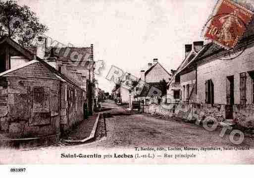 Ville de SAINTQUENTINSURINDROIS, carte postale ancienne