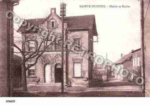 Ville de SAINTERUFFINE, carte postale ancienne