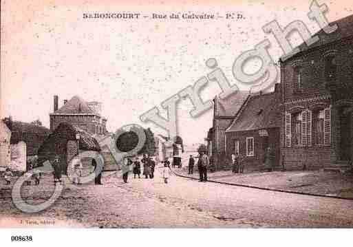 Ville de SEBONCOURT, carte postale ancienne