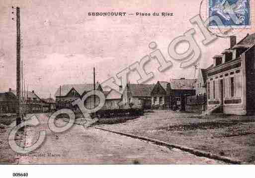 Ville de SEBONCOURT, carte postale ancienne