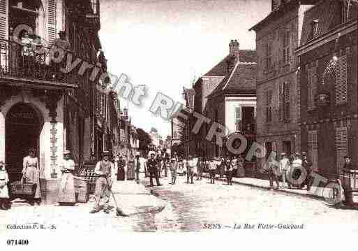 Ville de SENS, carte postale ancienne