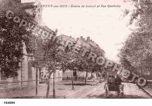 Ville de SEYNESURMER(LA), carte postale ancienne