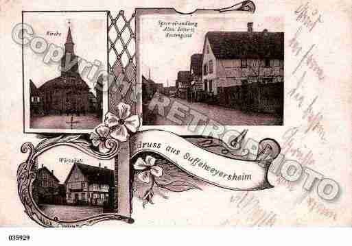Ville de SOUFFELWEYERSHEIM, carte postale ancienne