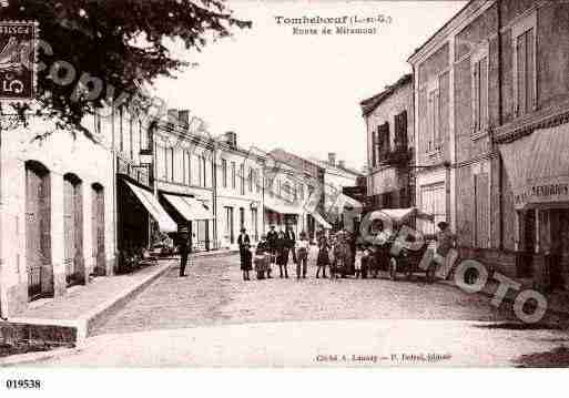 Ville de TOMBEBOEUF, carte postale ancienne