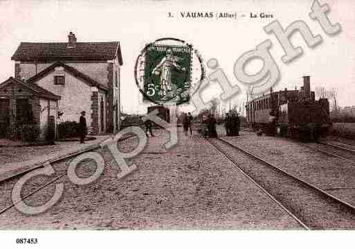 Ville de VAUMAS, carte postale ancienne