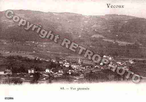 Ville de VECOUX, carte postale ancienne