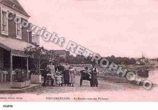 Ville de VIRYCHATILLON, carte postale ancienne