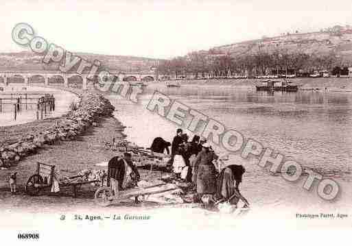 Ville de AGEN, carte postale ancienne
