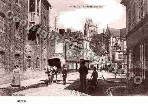 Ville de AUMALE, carte postale ancienne