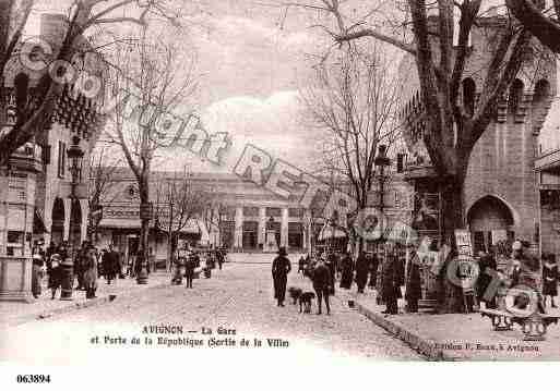 Ville de AVIGNON, carte postale ancienne Ville de AVIGNON, carte postale ancienne