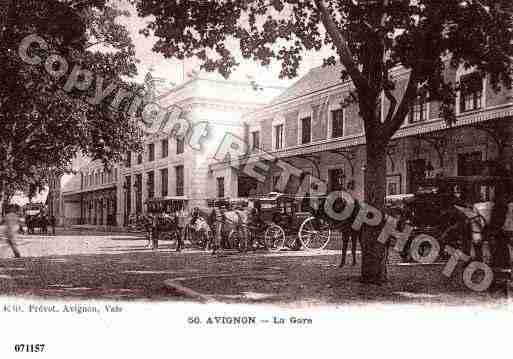 Ville de AVIGNON, carte postale ancienne