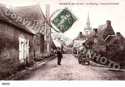 Ville de BARACE, carte postale ancienne