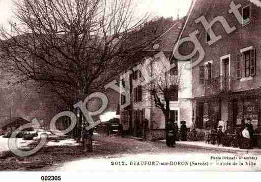 Ville de BEAUFORTSURDORON, carte postale ancienne