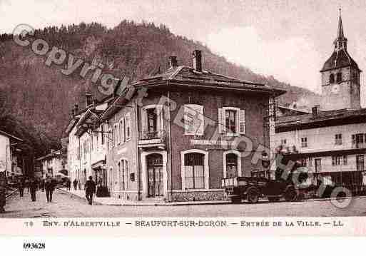 Ville de BEAUFORTSURDORON, carte postale ancienne