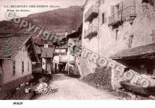 Ville de BEAUFORTSURDORON, carte postale ancienne