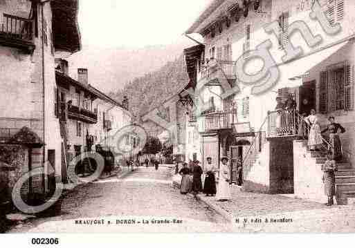 Ville de BEAUFORTSURDORON, carte postale ancienne